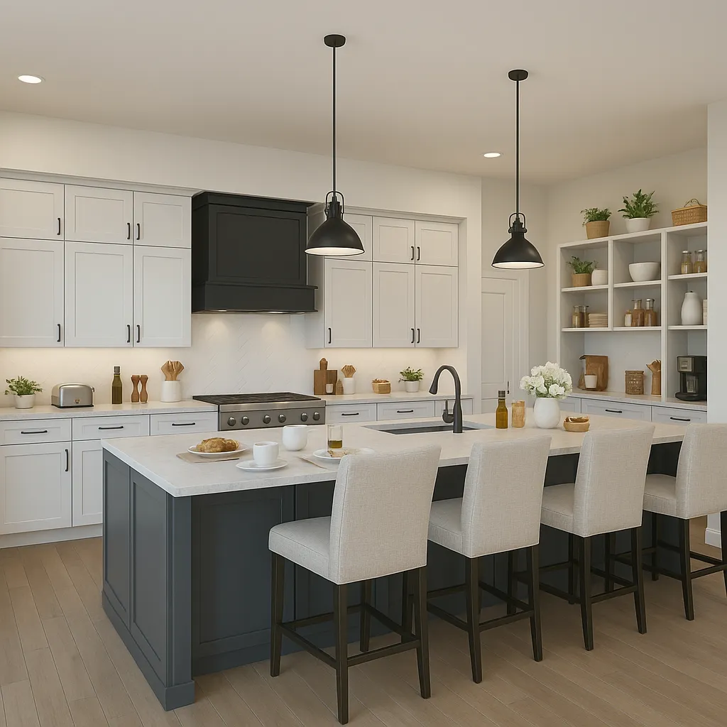 Elegant Transitional Kitchen with Warm Minimalism